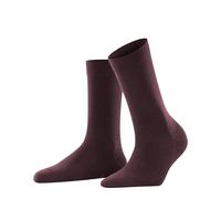 Falke Chaussettes Femme Softmerino W – Laine et coton unies – Rouge Barolo 8596 Taille 39-40