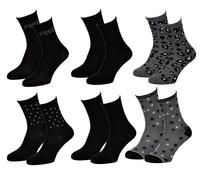 Chaussettes Femme Fashion Lady Qualité Et Confort-Assortiment Modèles Photos Selon Arrivages- Pack De 6 Paires Strass Fashion Lady