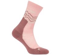 Chaussettes femme Icebreaker Women Merino Hike+ Medium Crew Across the Peaks Taille de chaussures: M / Couleur: rose