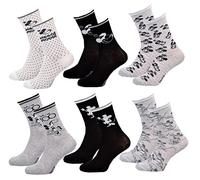 Chaussettes Femme Licence Disney Minnie- Pack de 6 Paires 0443-36/41