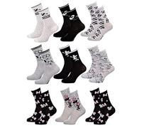 Chaussettes Femme Licence Disney Minnie- Pack de 9 Paires Chaussettes SURPRISE- 36/41