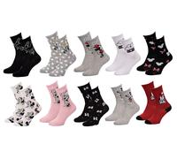 OZABI - Chaussettes femme LICENCE Fantaisie-Assortiment modèles photos selon arrivages- Pack de 6 paires Surprise Minnie 36/41