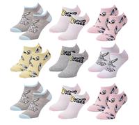 Chaussettes Femme Licence Fantaisie-Assortiment Modèles Photos Selon Arrivages- Pack De 9 Paires Sneaker Looney