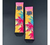 Chaussettes femme Mb Wear Édition Limitée Été Palmiers Rose