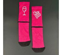 Chaussettes femme Mb Wear Édition Limitée Été Vin Raisins Rose
