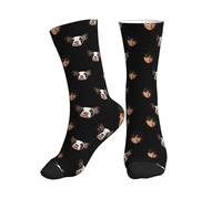 Chaussettes Femme Personnalisée Chaussette Personnalisé Photo,Chaussette Homme Humour Personnalisable Ajouter Couple,chien, chat ou autre animal photo,cadeaux pour Noël,Halloween et la Saint-Valentin