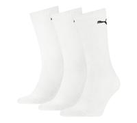 Puma Chaussettes mi-mollet Mixte 3 paires Blanc Taille 35-38