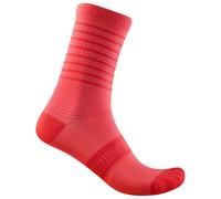 Chaussettes Castelli Superleggera 12 rose orangé femme - L-XL