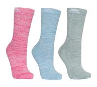 Chaussettes femme Trespass Helvellyn (x3) Rose 36/39