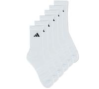 Chaussettes femmes adidas CUSHIONED CREW SOCKS 6 PAIR PACK Blanc XS