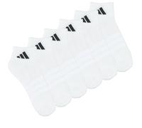 Adidas Chaussettes femme Essentials socquettes rembourrées 6 paires Blanc/Noir Taille L