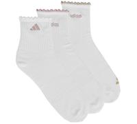 adidas Femme Womens Quarter Sock 3 Pair Pack Socks, white/wonder beige/wonder taupe/Dual Lilac, S