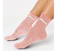 Paire De Chaussettes Paillettes À Feston Bisous Rose