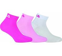 Chaussettes Fila F9300 Quarter Plain 3-Pack Pink Panther 35-38 Fitness ponožky