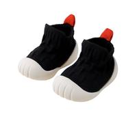 Chaussettes Fille 27-30 - Respirantes pour Bébé Premières Chaussures À Semelle Souple pour Ramper Et Marcher Tôt À L'Intérieur comme À L'Extérieur (Black 6-12 Months)