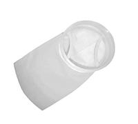 Chaussettes filtrantes en feutre avec anneau de 17,8 cm - 75 microns - Par 45,7 cm de long - 1 lot - Sacs filtrants en feutre pour industriel, carter d'aquarium, étang (75 microns - 17,8 x 45,7 cm)