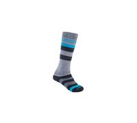 Chaussettes fonctionnelles mérinos Sensor Slope Merino Gris/Noir/Turquoise 35-38