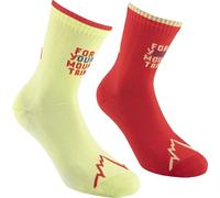 Chaussettes For Your Mountain, Style 69R, couleur 736322 Zest/Cherry Tomato, taille S, La Sportiva