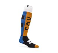 FOX 180 Collect Chaussettes de motocross, bleu-orange, taille S pour homme