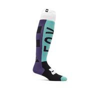 FOX 180 Collect Chaussettes de motocross, vert-pourpre, taille L pour homme