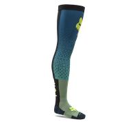 FOX Flexair Fracture KB Chaussettes de motocross, vert-bleu, taille M pour homme