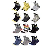 Chaussettes Garçon Licence Pack De 12 Paires Surprise Pack 12 Moi Moche Et Mechant