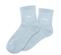 STC Chaussettes Girl Power duo paillettes dépareillées Bleu ciel 36-42 EU