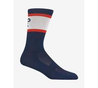 Chaussettes Giro Comp Racer High Rise bleu marine blanc - M