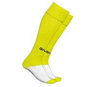GIVOVA Unisex Adulte Chaussettes Bas de football, jaune fluo, MONSIEUR