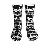 Chaussettes Habillées Voici Comment Je Roule, Voiturette De Golf Amusante Unisexe Chaussettes Confort Chaussette Homme Pour Ski Course Entraînement
