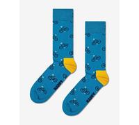Chaussettes Happy Socks Bike bleu marine jaune foncé noir - 41-46
