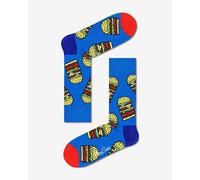 Chaussettes Happy Socks Burger bleu électrique rouge - 36-40