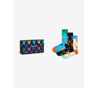 Chaussettes Happy Socks Mixed Dog noir bleu blanc (3 paires) - 41-46