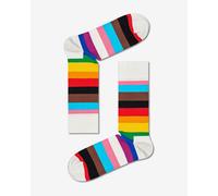 Chaussettes Happy Socks Pride Stripe blanc multicolore - 41-46
