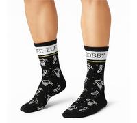 Chaussettes Harry Potter Dobby pour homme Motif elfe libre Noir Taille 39-46