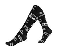 Chaussettes Haute Buvez, Salopes Bas De Compressione 50CM | Chaussette De Compression Femmes Chaussette Cyclisme Pour Varices Gym Fitness