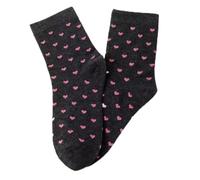 Chaussettes Hautes Coeur Léopard & Lurex