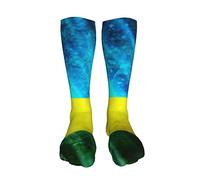 Chaussettes hautes cuisse drapeau rwandais sur les chaussettes de compression au genou longues chaussettes hautes pour femmes hommes noël Halloween