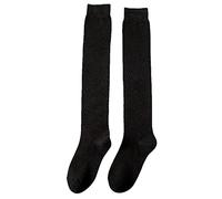 Chaussettes Hautes Femme Chaussettes Hautes De Cuisse Montantes Chaussettes De Genoux Longues Coton Chaudes Extra Long Thigh High Socks Bas De DéMarrage JambièRes Simple VêTement Hiver Chaud