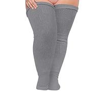 Chaussettes Hautes Femme Oversize Au-Dessus Du Genou, Grande Taille, En Coton, Extra Épaisses, Bas de Cuisse