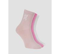 Chaussettes Hautes On Logo Sock 3-pack 2uf10313052-mauve-raspberry 43-46
