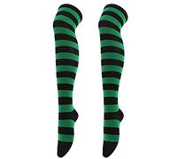 Chaussettes hautes pour femme Montantes Over Knee Thigh College Socks bas longs de fête Halloween EntraîNement Sportif