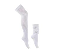 Chaussettes Hautes pour Femmes Taille Plus, Chaussettes Thermiques Douces et Confortables Chaussettes Hautes en Laine Femme Grande Taille Chaussettes Chaudes en Wool Extra Longues en Tricot Câble