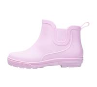 Chaussettes Hautes Rose Poudré Bottes femmes antidérapantes détachables avec du coton à l'intérieur des bottes de pluie en plein chaussures imperméables en De Plage Et Claquettes De Piscine (Pink, 37)