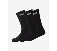 Helly Hansen 3-Pack Cotton Sport Sock - Chaussettes Unisexe Adulte, Noir - (990 Black)