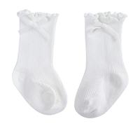 Chaussettes Hiver Bebe - Bébé Tout-Petits Garçons Filles Fond Mou Chaussures Enfant en Bas Âge Princesse De Sol pour Enfants Enfants (White L Toddler)