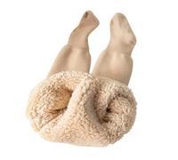 Chaussettes Hiver Bebe - Pantalon d'hiver pour Bébé avec Fines Rayures Verticales Doublure Polaire Douce comme Un Nuage Vêtement D'Extérieur pour Nourrissons Et Tout-Petits Tissu (Beige 4-6 Years)