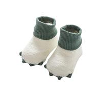 Chaussettes Hiver Bebe - Petites Pattes Bébé De Sol Bébé Coton Automne Hiver Nouveau Demi Velours Peau Douce Garçons Filles (White L Toddler)