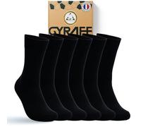 Chaussettes homme de luxe en coton égyptien gazé | Lot de 6 | Chausettes classiques qualité premium | Respirantes et Anti-transpiration | Ultra Douces & résistantes | 39-42, 43-46mer