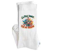 Chaussettes Homme Femme La pole dance c'est ma thérapie | Coton Pointe Renforcée Talon Sans Couture 36-40 à 41-45 | Sport Ville Bureau | Cadeau Anniversaire Noël Secret Santa